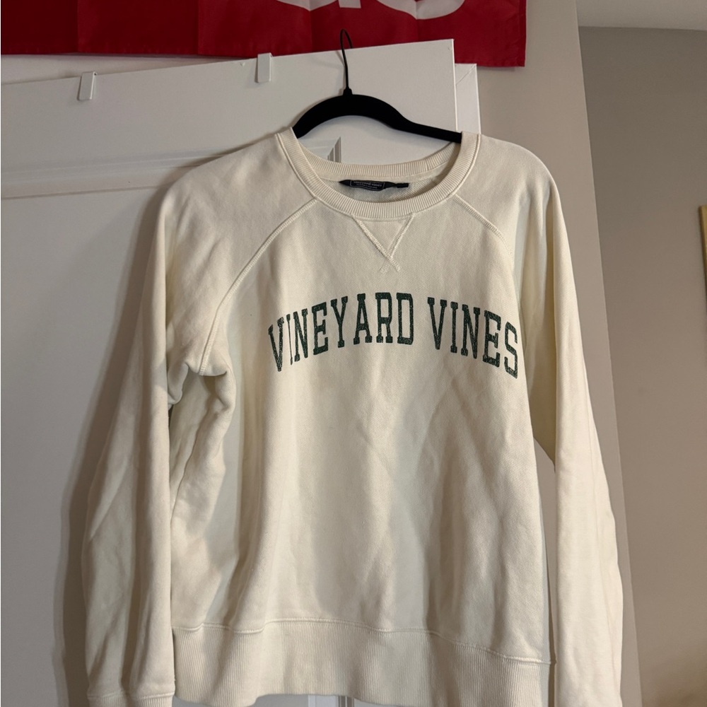 Vineyard Vines Cream Crew Neck Sweater